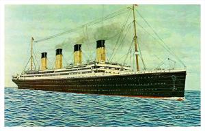 R.M.S. Titantic , White Star Line  , Artist Drawn