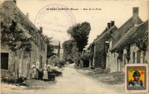 CPA ST-RÉMY-BLANZY Rue de la Folie. Timbre de Croix-Rouge (860444)