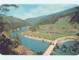 Unused Pre-1980 CABINS AT LOCHSA MOTEL Lowell Idaho ID B5919@