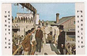 Bandolero Movie Set Hanging Film Cowboy Western Texas advertising postcard