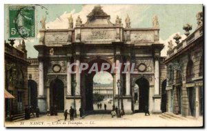 Old Postcard Nancy L Arc De Triumph