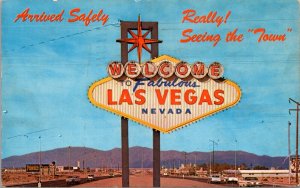 Postcard Welcome to Fabulous Las Vegas, Nevada Sign
