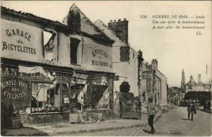 CPA SENLIS Une Rue apres le Bombardement - 1914 (1207359) 