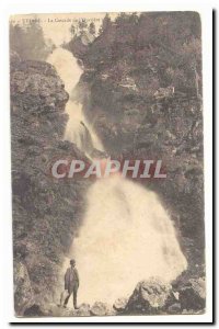 Uriage Old Postcard The cascade of & # 39oursiere