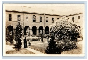 C. 1910s-20s RPPC The Courtyard Franciscan Monastery Washington DC  Postcard P1E