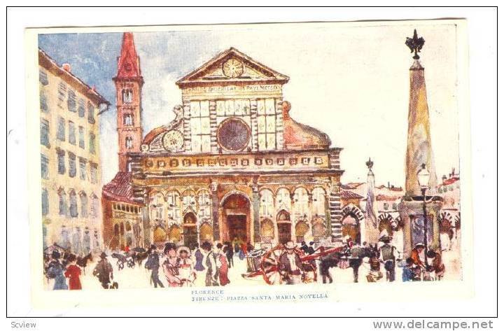 Piazza Santa Maria Novella, Firenze (Tuscany), Italy, 1900-1910s