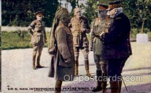 Sir D Haig Introducing Sir Pertab Singh Gen Joffre, Old Man of India Unused 