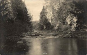 Belfast Maine ME Mill Stream CA Townsend Real Photo RPPC Vintage Postcard