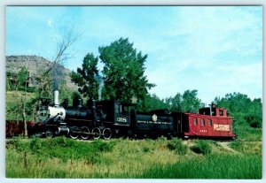GOLDEN NARROW GUARGE LOCOMOTIVE, Colorado Railroad Museum Train 4x6 Postcard