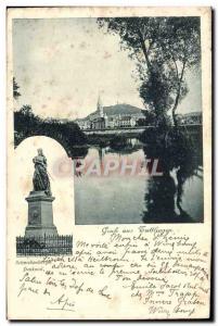 Postcard Old Schneckenburger Denkmal Tuttlingen