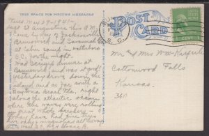 Florida Jacksonville - World War Memorial, Memorial Park pm1941 ~ LINEN