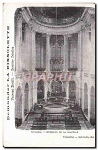 Postcard Old Organ Versailles Interior of the Chapel