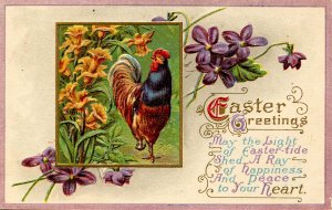 Greeting - Easter.  Rooster (Winsch)