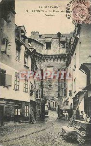 Postcard Old Rennes Porte Mordelaise Outdoor Britain