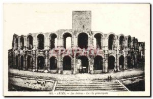 Old Postcard Arles Les Arenes Main Entree