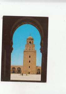 BF28007 kairouan minaret de la grande mosquee tunisia front/back image