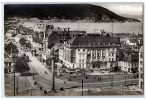 c1930's Hotel Phoenix View Trondheim Norway RPPC Photo Unposted Postcard