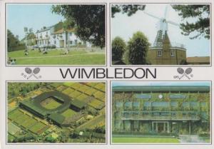 Wimbledon Pubs Pub Tennis Court Aerial Rare Postcard