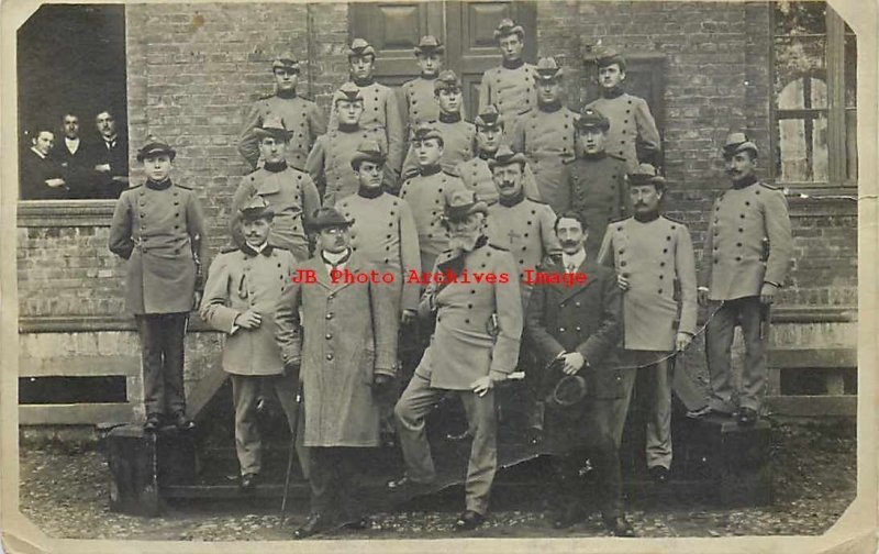 Germany, Munstereifel, RPPC, German Soldiers in Uniform in 1912 Group Photo