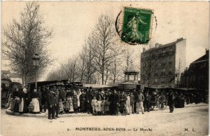 CPA MONTREUIL-sous-BOIS Le Marche. (509591)