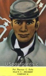 42nd NC Regiment Company K - Statesville, North Carolina NC Postcard