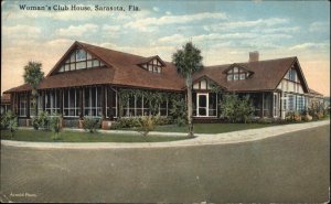 Sarasota Florida FL Woman's Club House 1900s-20s Vintage Postcard