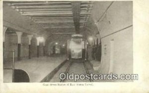 Court Street Station, East Boston Tunnel, Boston, MA USA Trains, Railroads Un...