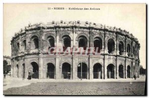 Postcard Old Nimes Arenes outside of