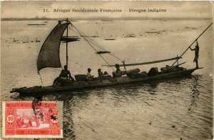 CPA AK Fortier 71 Pirogue indigene SENEGAL (812169)