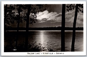 Postcard RPPC c1958 Kirkfield Ontario Balsam Lake Scenic View Kawarthas