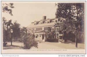 Longfellow's Wayside Inn South Sudbury Massachusetts Real Photo