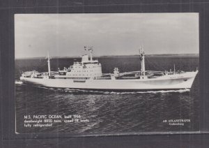 SWEDEN,  MS PACIFIC OCEAN , AB ATLANTRAFIK c1970 ppc., unused.