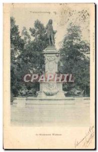 Old Postcard Valenceiennes The Monument Watteau