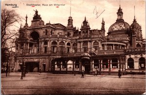 Germany Hamburg Stadttheater Haus am Millerntor Vintage Postcard C018