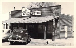 Real Photo RPPC, Amazing Wall Drug Store, 1940's, Wall,SD, Old Postcard