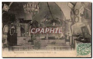 Honfleur - Interior of Our Lady of Grace - Old Postcard