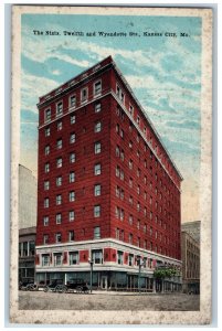 Kansas City Missouri MO Postcard The Stats Twelfth And Wyandotte Streets c1920's