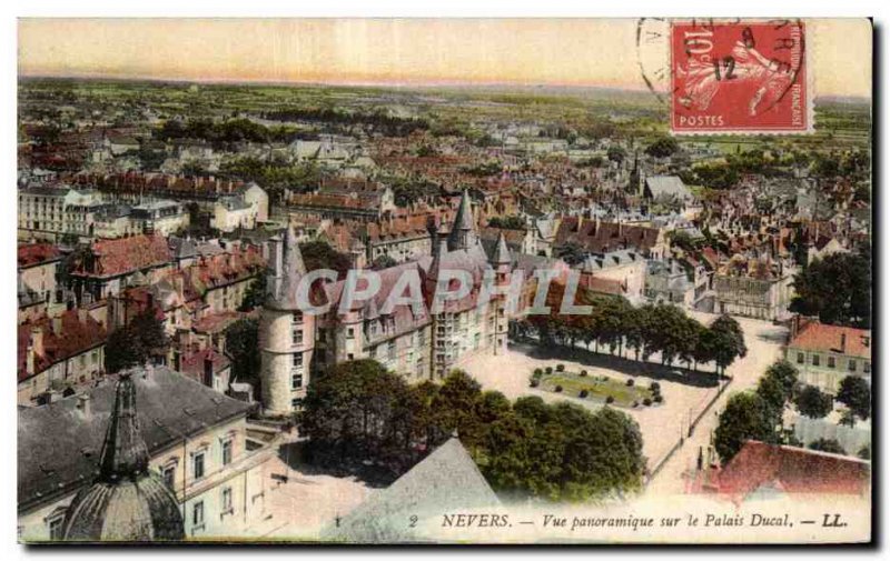 Nevers - Panoramic View - Old Postcard