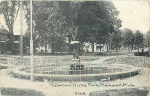 United States Plainwall Michigan Hicks Park fountain