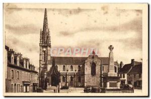 Old Postcard Landivisiau Place of L & # 39Eglise deemed Center & # 39elevage ...