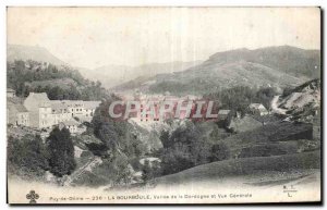 Old Postcard La Bourboule Vallee of the Dordogne and Vue Generale