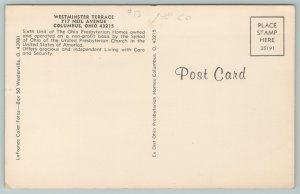 Columbus Ohio~Westminster Terrace~Vintage Postcard