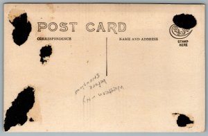 Postcard RPPC 1910s Oaks Corners? NY East Main Orvis Photo Horse Sleigh Winter