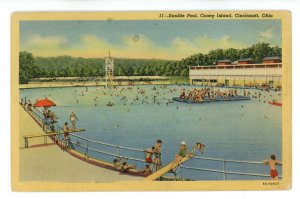OH - Cincinnati. Coney Island Amusement Park Sunlite Pool ca 1938