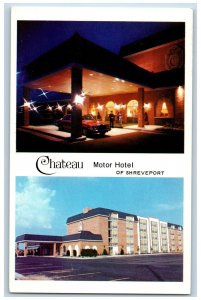 Shreveport Louisiana LA Postcard Chateau Motor Hotel Building Exterior c1960's