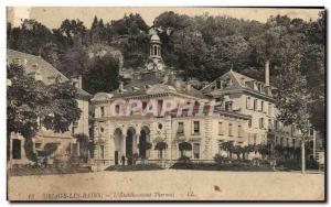 Old Postcard Uriage Les Bains L & # 39Etablissement Thermal