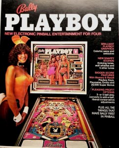 Playboy 1978 Pinball AD Original Vintage Magazine Art 8.5 x 11 Hugh Hefer