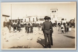1915 San Diego California Exposition Birds RPPC Photo Antique Posted Postcard