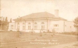 Washington DC Tourist Camp Community Hall Real Photo Vintage Postcard AA110671