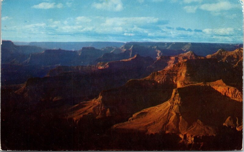 Grand Canyon National Park Arizona AZ Postcard PM Cancel WOB Note VTG Vintage 3c 